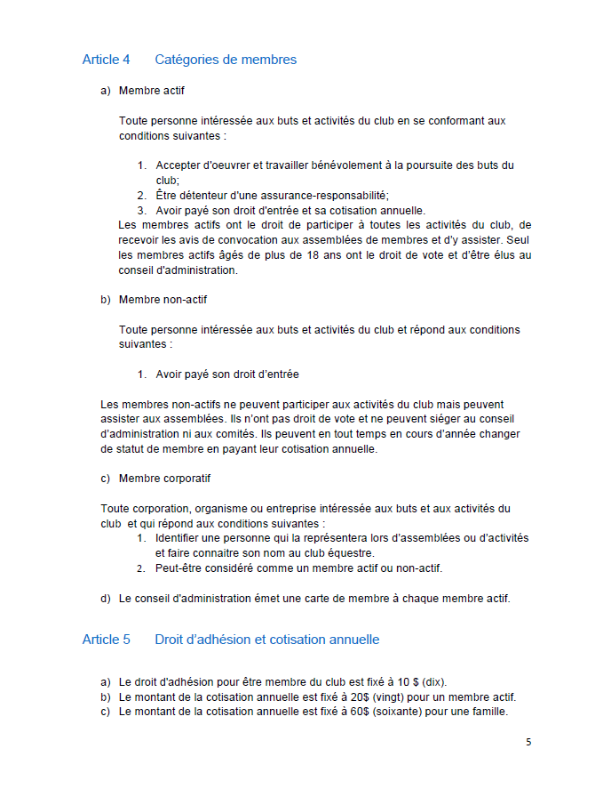 2018 Règlements généraux (5)